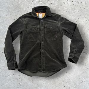 Relwen Corduroy Workshirt Jacket Mens M Olive Green CPO Shacket Huckberry